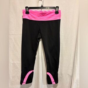 Lululemon Athletica Black and Pink Leggings